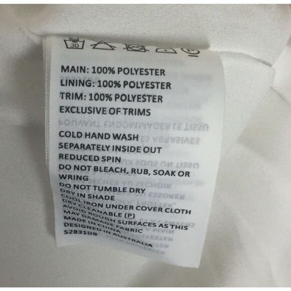 Bardot Reese White Floral Crochet Lace Dress Size 10 Party Dress‎ Up Black White - Picture 15 of 15